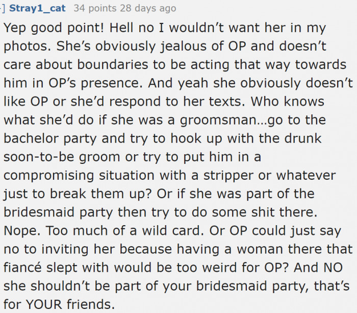 The OP needs to consider the thought that she'll be seeing this friend in her wedding photos.