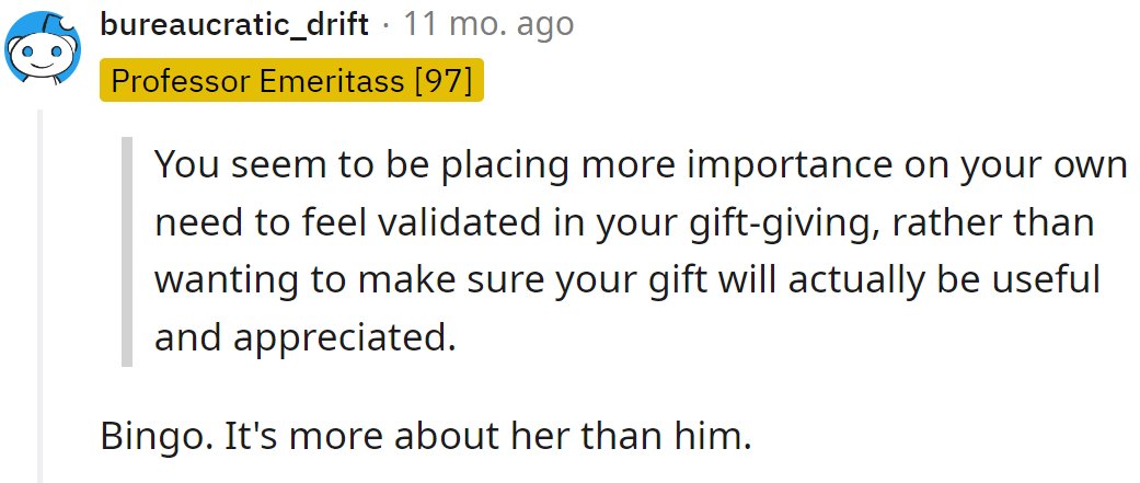 It should be about him