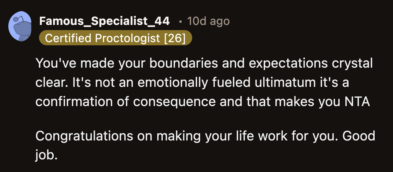 OP made a reasonable boundary. It's up to her brothers to choose if they want to respect it or not.