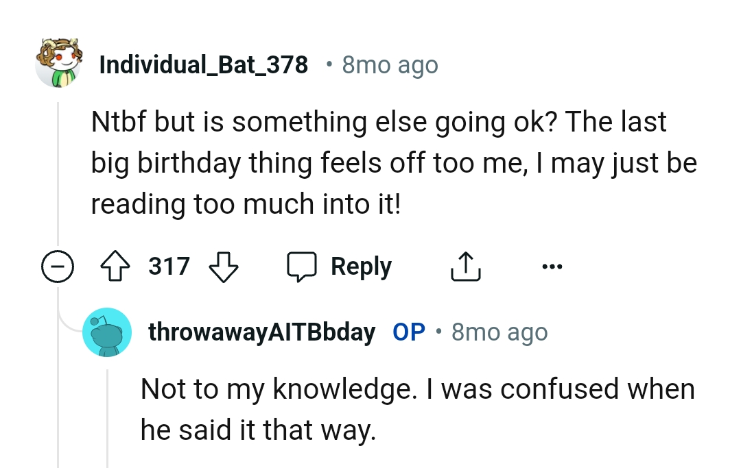 And the comments roll in...