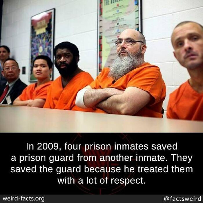 15. Inmates helped save a prison guard