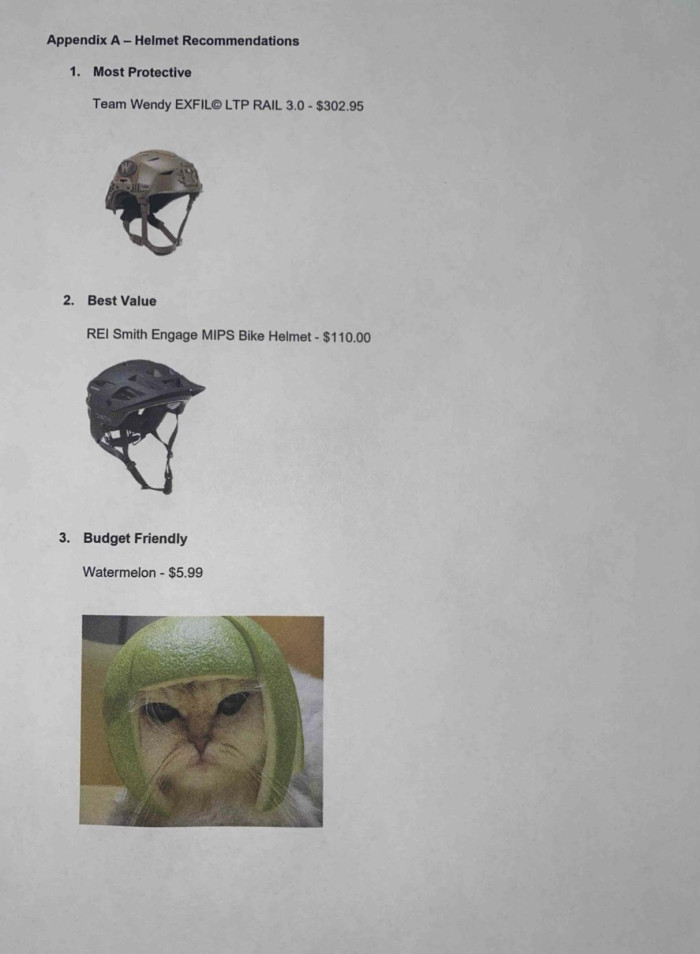 Suggestions for protection: