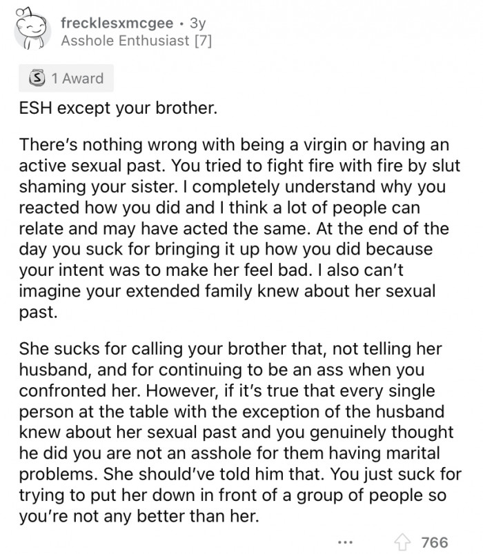 Everyone sucks except your brother.