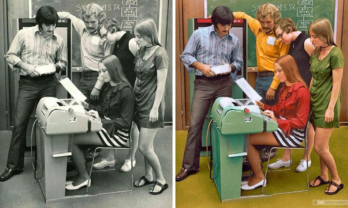 Computer lesson in 1972.