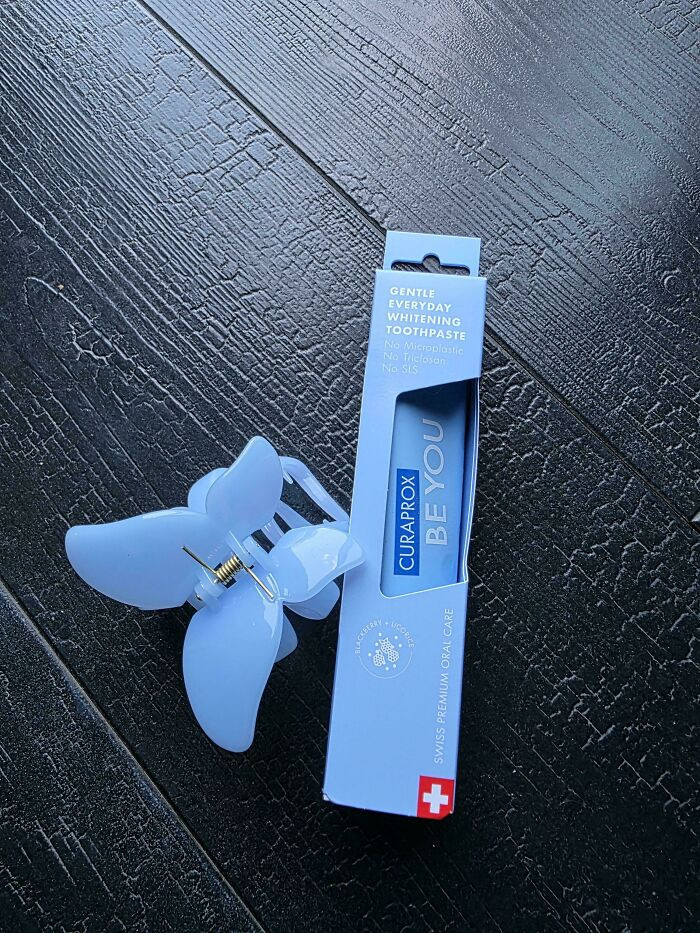 "My Head Clip And My New Toothpaste"