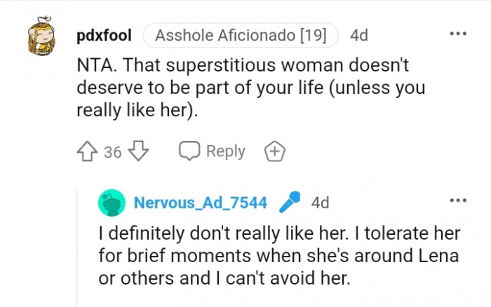 She doesn't deserve to be part of your life