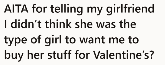 He opens by framing the issue as confusion, not conflict, setting up a question that already carries an assumption about who she is.