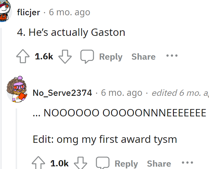 He is Gaston