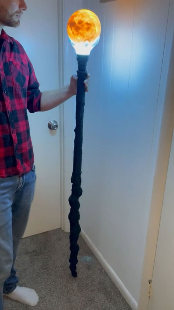 26. “A Moon Staff That I Made For My Renaissance Faire Costume This Year. Turns On By Hitting The Base Of The Staff On The Ground”