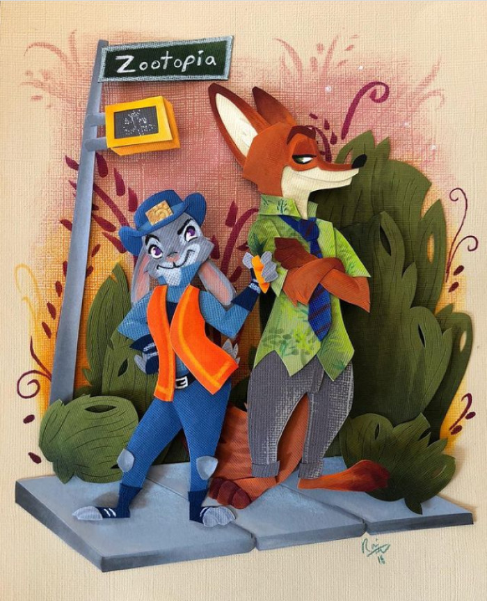 Judy Hopps & Nick Wilde from Zootopia