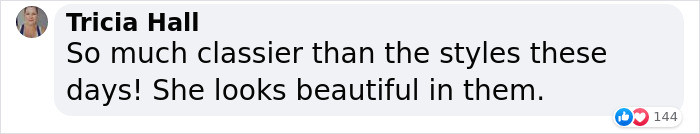 She looks beautiful in them.