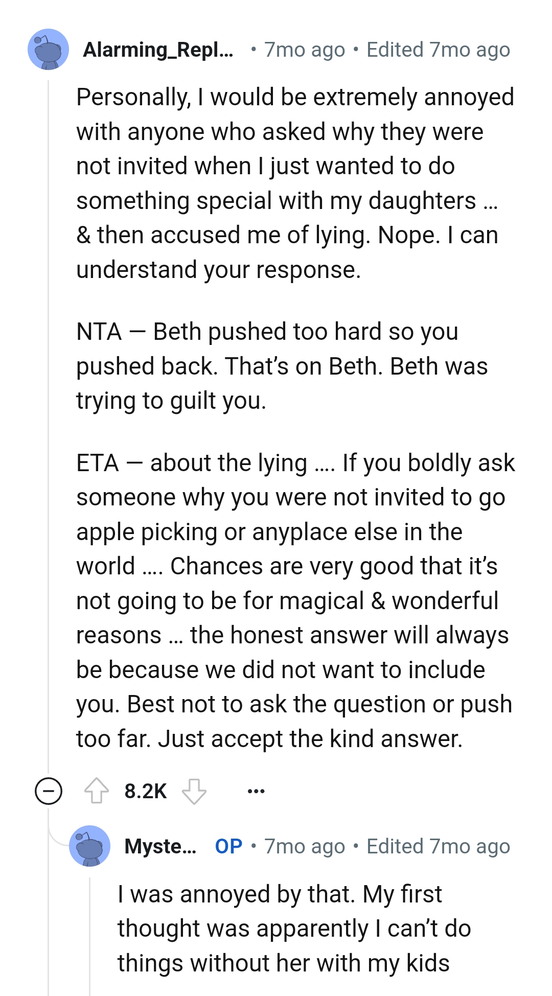 The honest answer will always be...