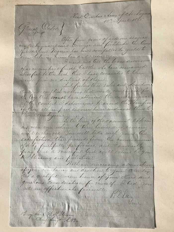 25. This Civil War letter was found in the attic of a mansion in Minnesota. The sender says the war is ending and that he'll be coming home soon.
