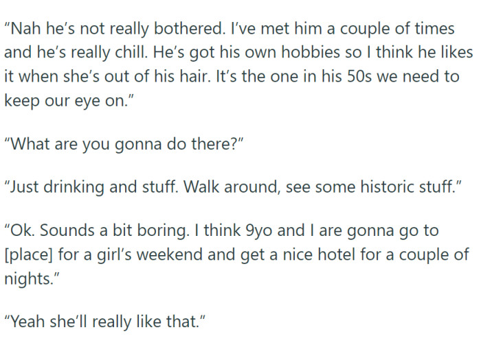 She asked him about other guests