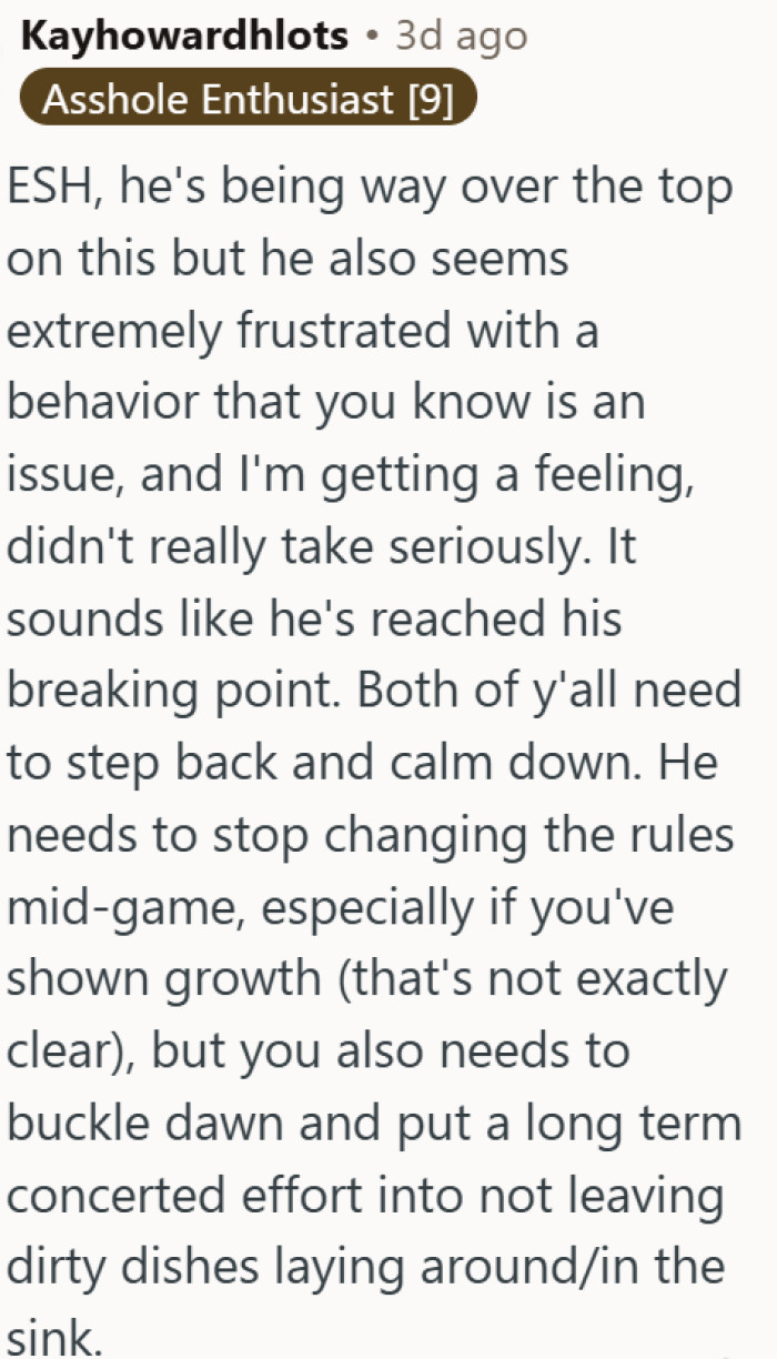 Both are wrong, but she ignored a problem she knew was there