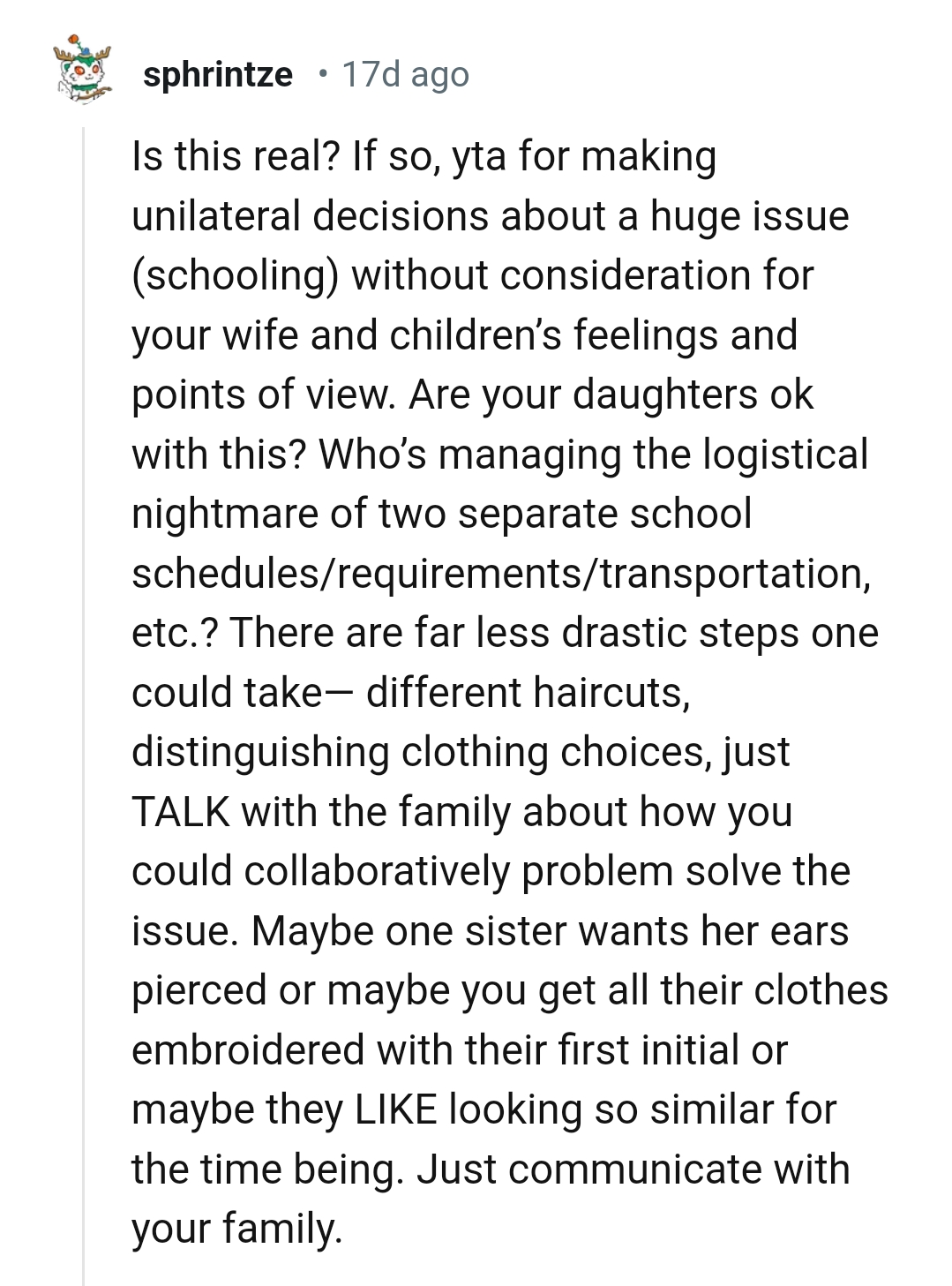 There are far less drastic steps one could take