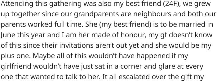 OP's best friend was also there.