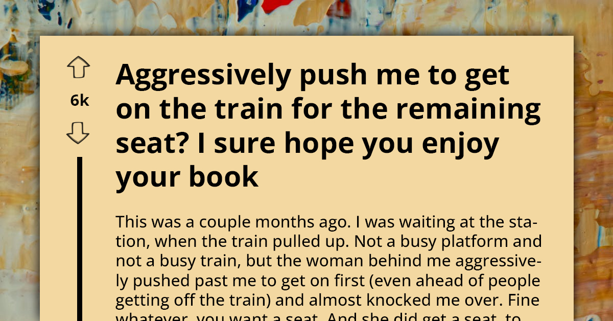 Commuter's Clever Retaliation Against Aggressive Train Passenger Using A Book Spoiler