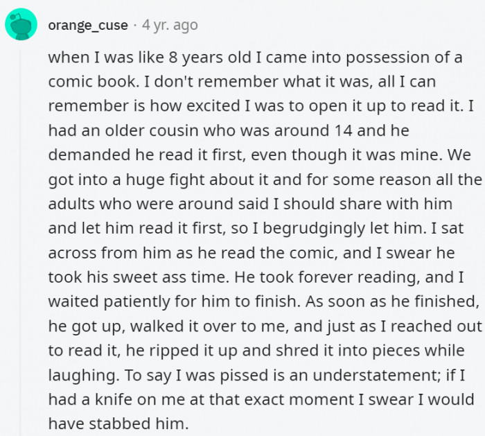 17. There are many mean things that kids do but this has got to top the list