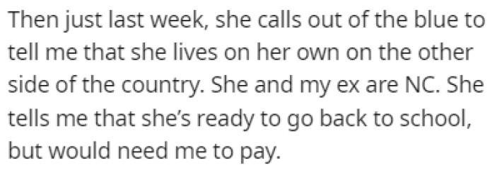 Out of Nowhere, Cassie Contacted OP Recently and Dropped a Bombshell on Him