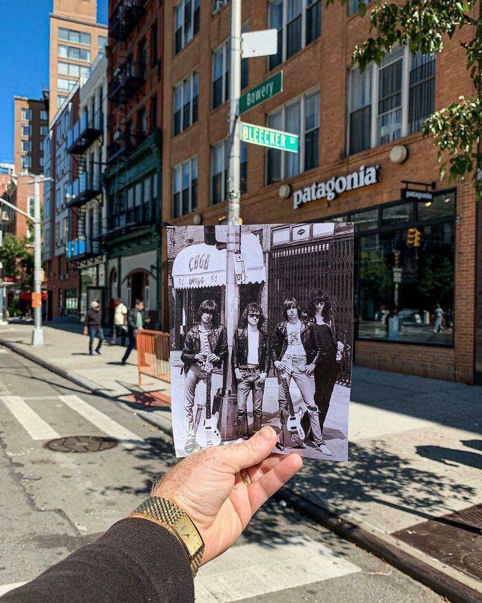 "We Lost Joey Ramone 20 Years Ago Today. Here Is Ramones Pictured Outside Cbgb July 15 1975"