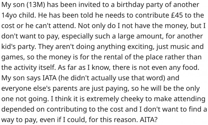 Here's OP's story followed by Reddit's responses.