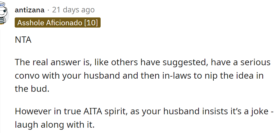 Another Redditor Agreed