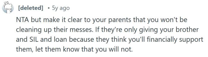 Talk to your parents.