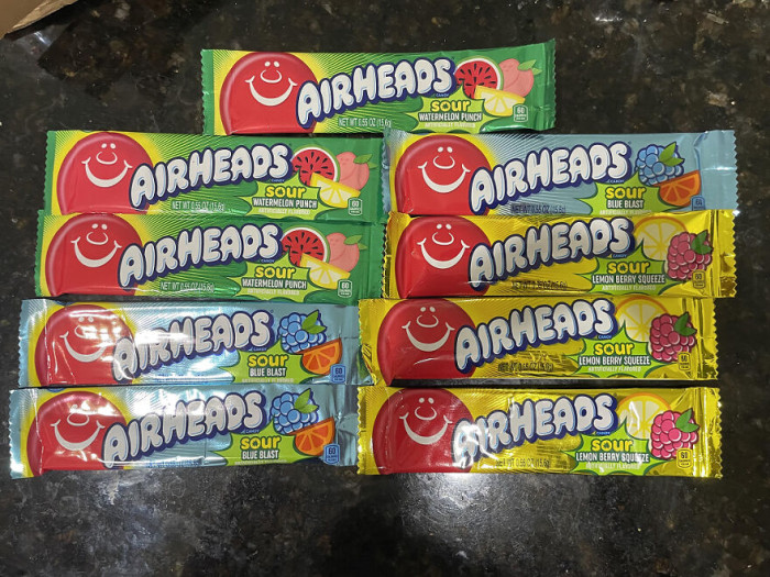 4. Airheads: the candy that makes your face pucker and smile at the same time