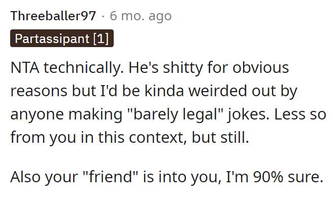 Her friend wants to be more than just friends.