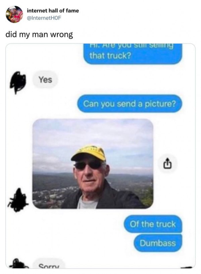 32. Guess You Have to See the Picture of the Truck's Owner First