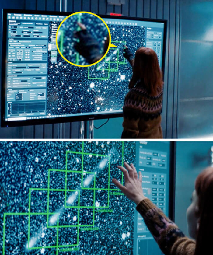 15. In the movie Don’t Look Up, the gloves on the female lead’s hands appeared and disappeared during the discovery scene.