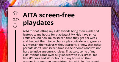 Parent Faces Backlash For Banning Kids’ Friends From Coming Over For Playdates With Smartphones And Tablets