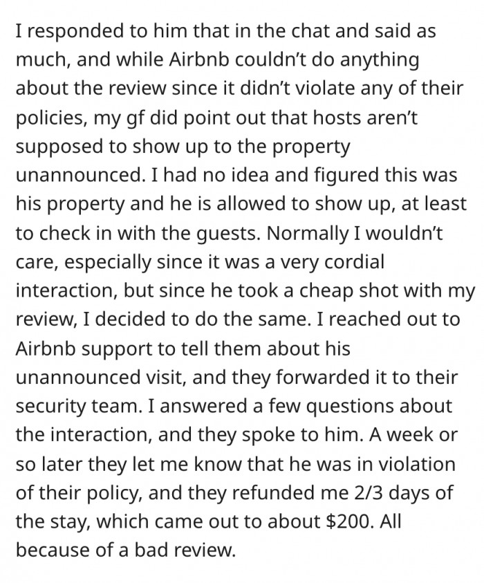 When the poster pointed out that the host had dropped by 