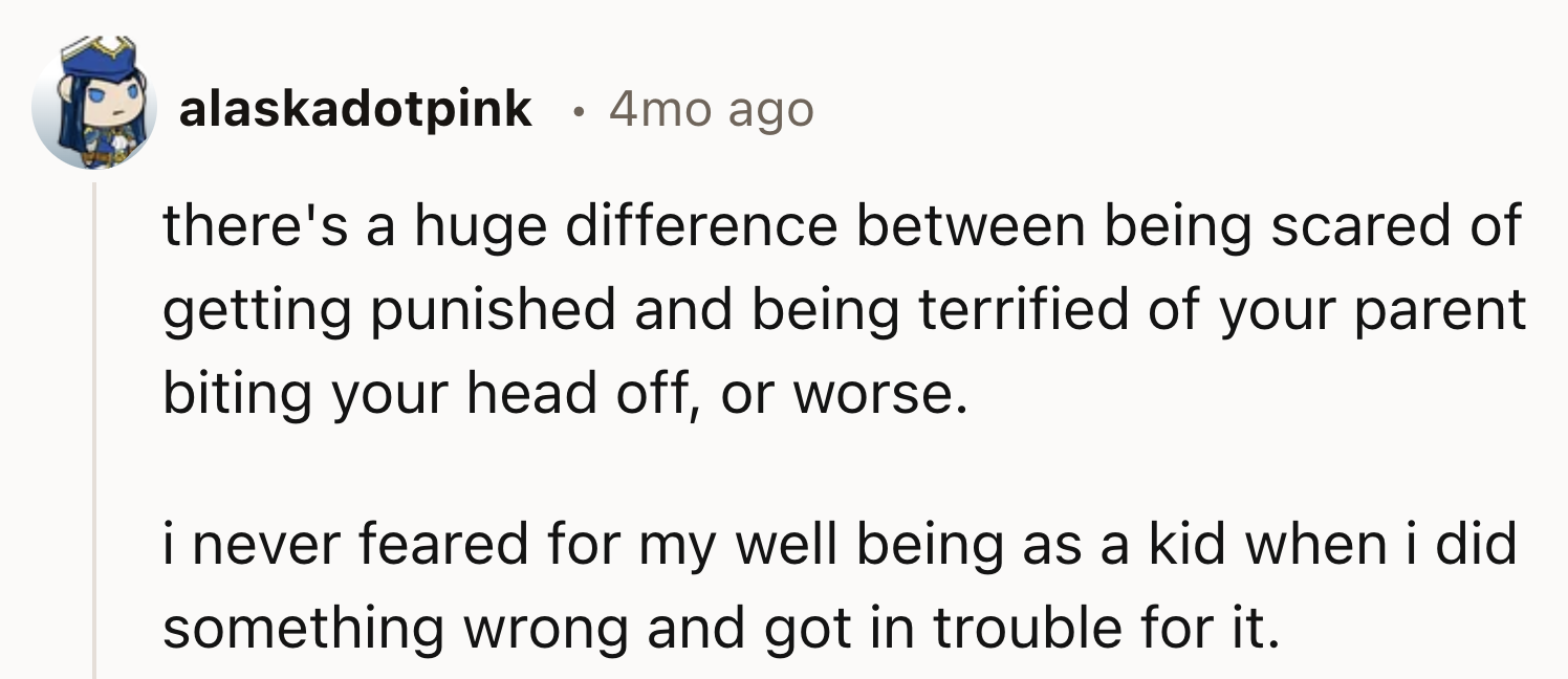 Being Scared And Getting Punished