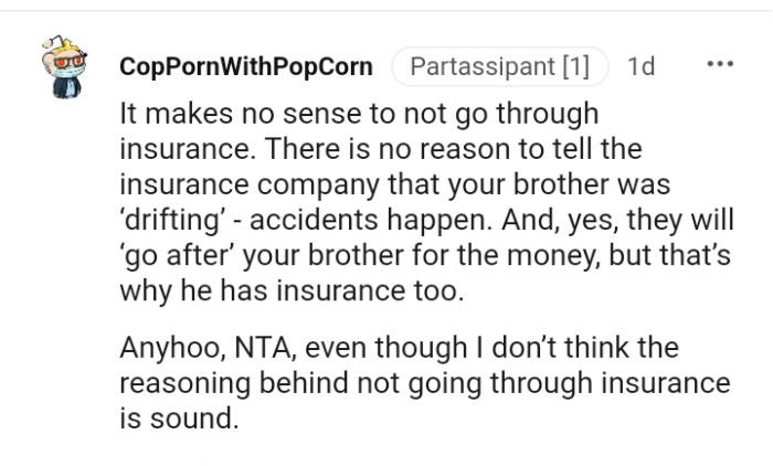 It Makes No Sense Not to Go Through Insurance