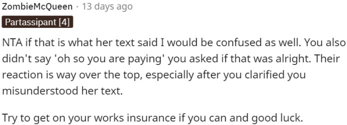 The parents' reaction was excessive despite OP clarifying the misunderstanding