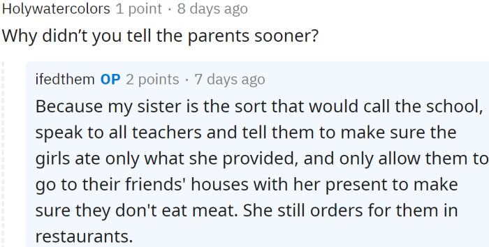 That's just controlling.