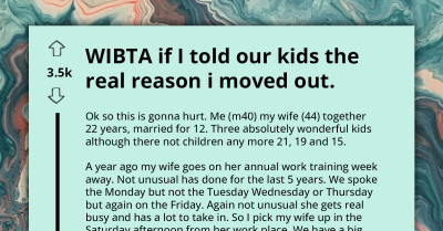 WIBTA If I told Our Kids The Real Reason I Moved Out