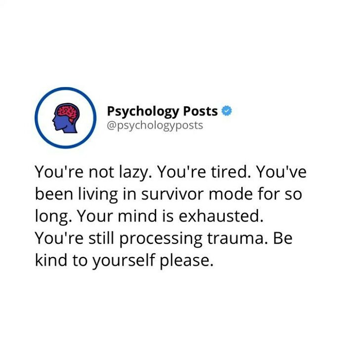 Be kind to yourself.