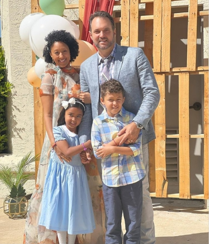 6. Tamera Mowry and her husband, Adam Housley, are done having kids after having Aden and Ariah