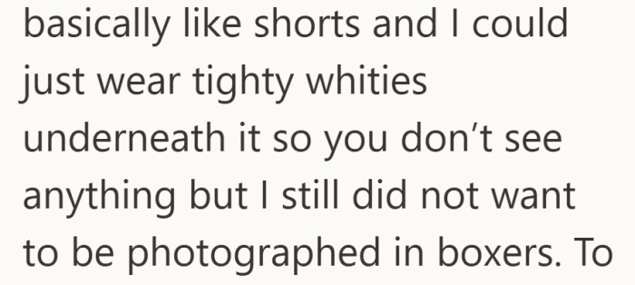 Even with reassurances about coverage, he didn’t want a holiday photo that felt too revealing.