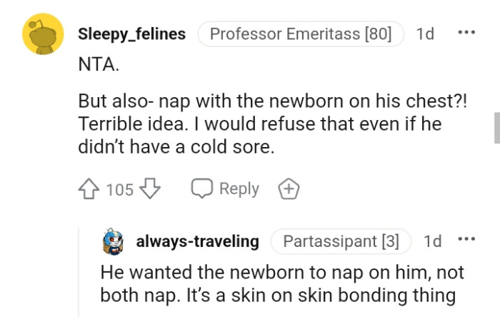 This Redditor would refuse that as well