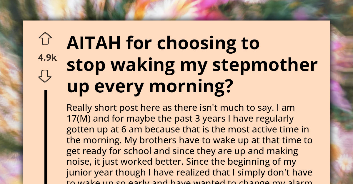 Teen Tired Waking Up Stepmom, She Blames Him Oversleeping