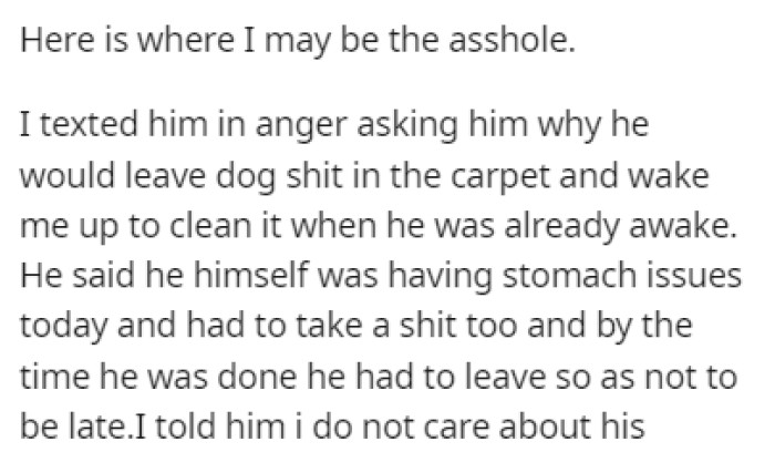 OP found this and decided to angrily text her husband to explain himself