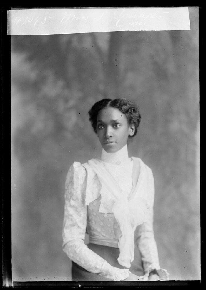 "Lady By The Last Name Poindexter, Poses For Her Solo Shot, Circa 1890s."