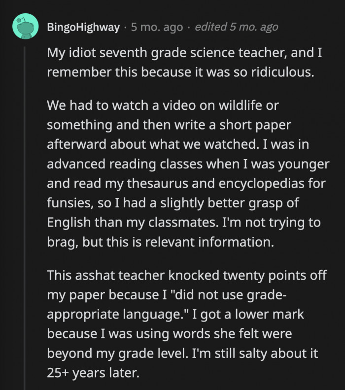 6. Wouldn't you be proud if you were this kid's teacher?
