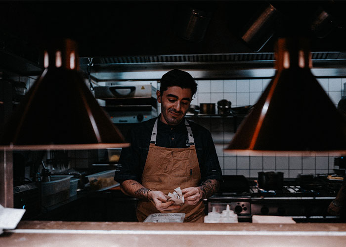 Hearing the kitchen staff converse in their native language is a good sign.