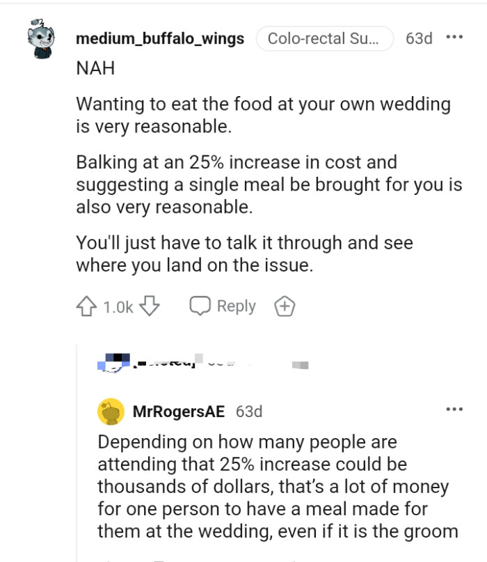 The OP would just have to talk through and come to a conclusion.