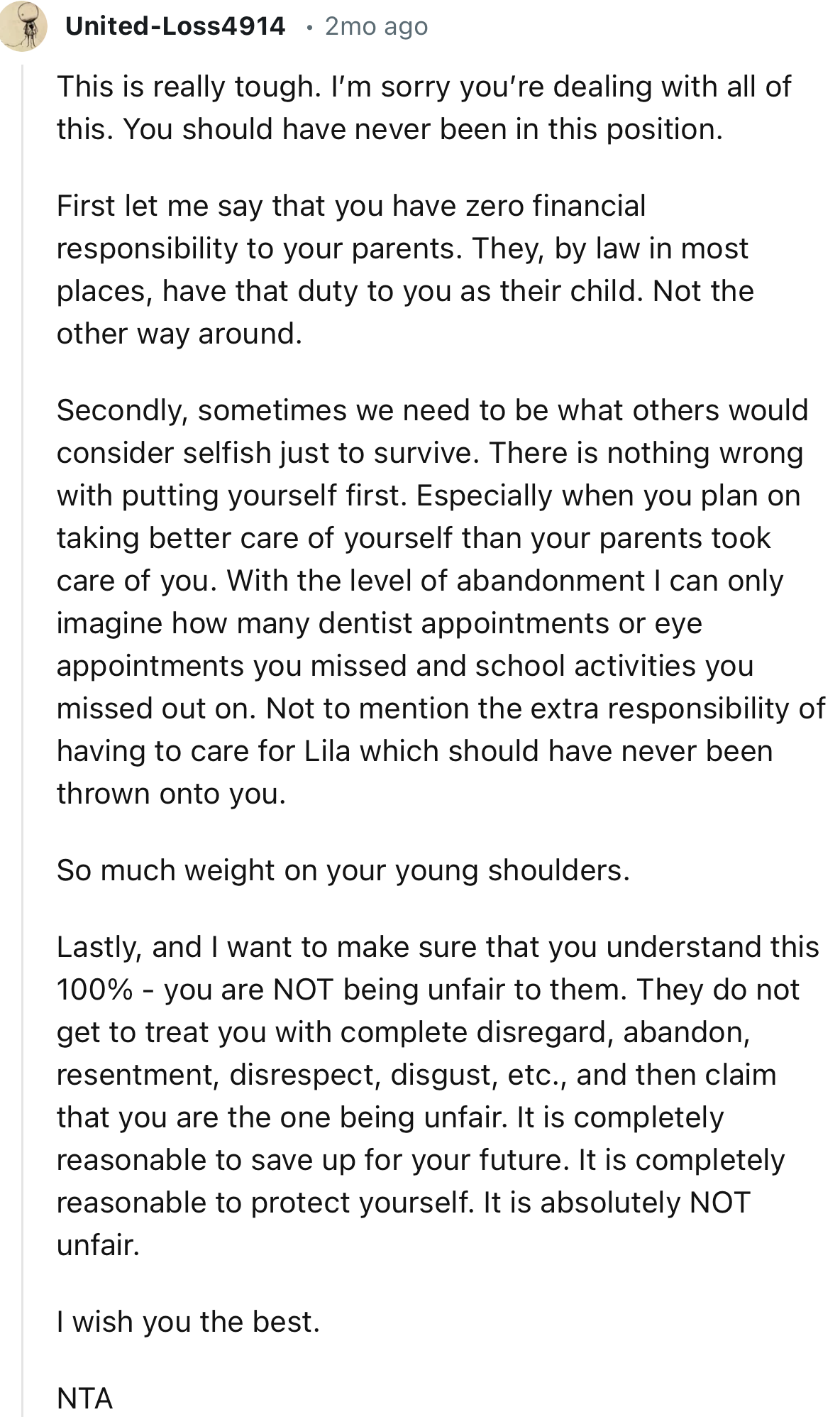 “They Do Not Get to Treat You with Complete Disregard, Abandonment, Resentment, Disrespect, Disgust, etc., and Then Claim That You Are the One Being Unfair.”